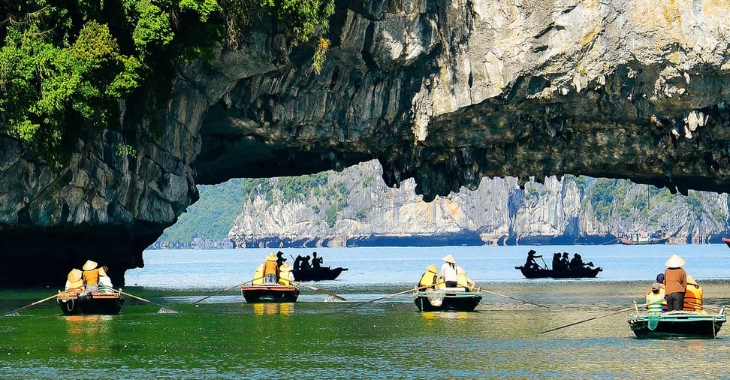Luon cave: Discovering hidden beauty through a natural archway
